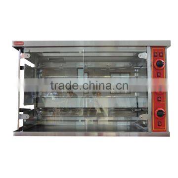 3 rods gas chicken rotisserie oven with high quality