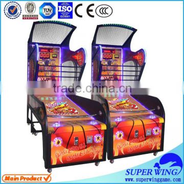 Superwing indoor center coin operated arcade amusement basketball game machine