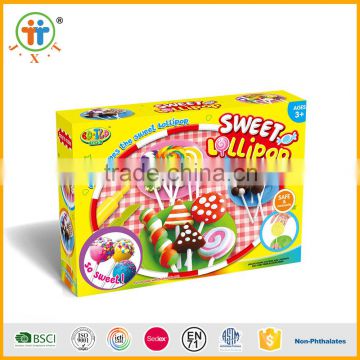 DIY Kids Gift Play Dough Mold Fancy Candy Set Pop Mode Soft Clay Plasticine