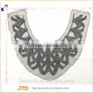 Wholesale Fancy Crystal Dress Beaded Neckline Appliques Trims For Garments