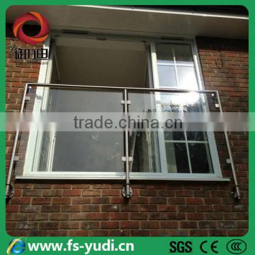 stainless steel glass balcony railing designs
