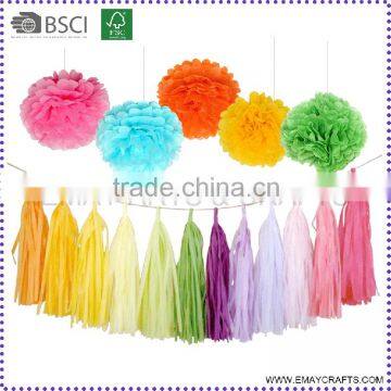 Handmade New Design Paper Tassel Garland Diy For Decoration