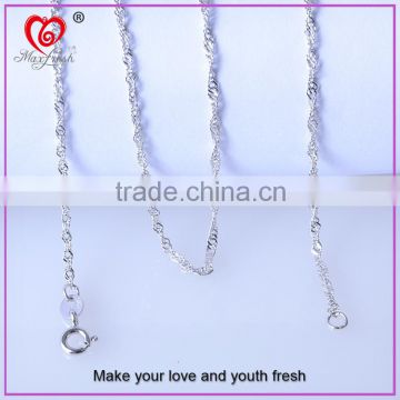 Wholesale 925 sterling silver chain fashion gemstone beaded chain wholesale
