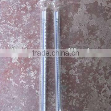 measuring cylinder on test bench glass tube