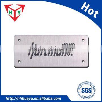 stainless steel brand label