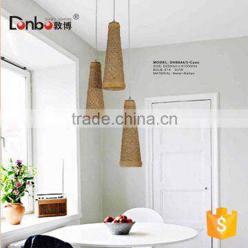 new products Natura home decor pendant lighting Environment white/brown/black rattan pendant lamp For Hotel Project