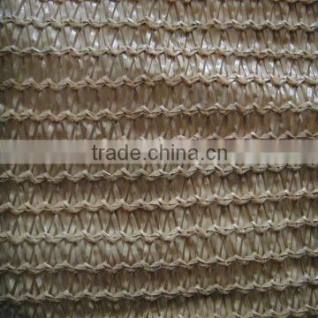 China 100% HDPE Earth yellow sun shade net / shade sail / mesh netting (manufacturer)