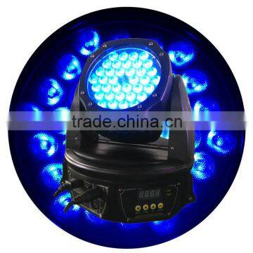 DMX512 control LED stage light 36*3 RGB tri-color moving head wash lighting