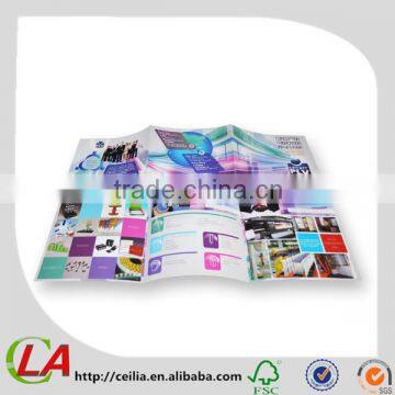 Customized Printed Glossy Finishing Art Paper Leaflet Flyer