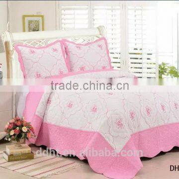 DH8809 Embroidery Quilts / Embroidery Bedspreads / Bedding Sets