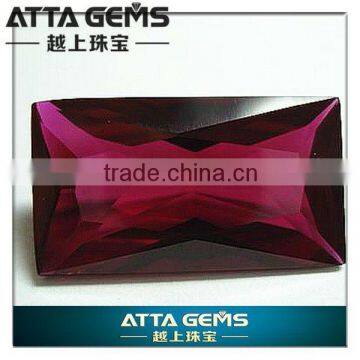 #7 Rectangle Shape Synthetic Ruby Corundum -synthetic sapphire