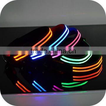 High Quality Nylon Webbing LED Lighted Up Personalized Dog Collars