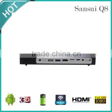 2016 SANSUI Android 4.4 Portable led Projector with 300 ANSI Lumens Wi-Fi DLNA 1080p Support