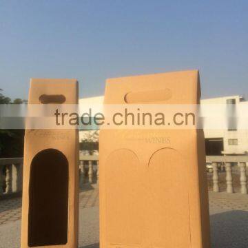 Corrugated brown kraft paper wine boxes packing box