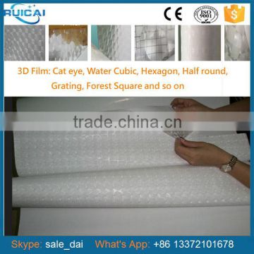 3D Cat Eye Film 180mic Thickness, 190g back paper for Printing and Laminating