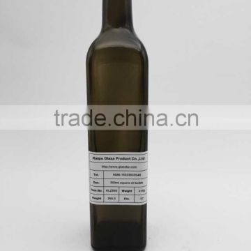 New Arrival 500ML Square Type Olive Oil Glass Bottle with Screw Cap Finish