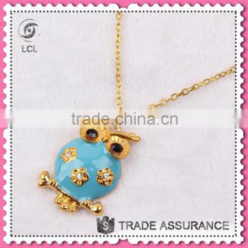 Wholesale women's accessories, owl shaped pendant necklace fashion accessories for women