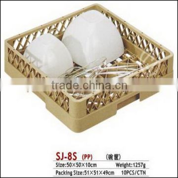 Plastic glass rack of bowl basket,25-compartment wine galss washing basket rack with standard extender