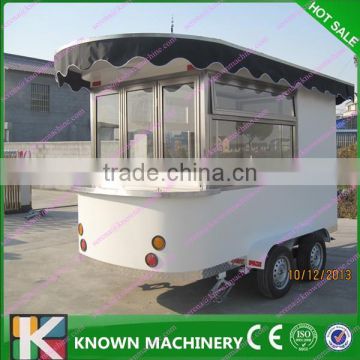 fashionable snack trailer china/food cart/food truck trailer