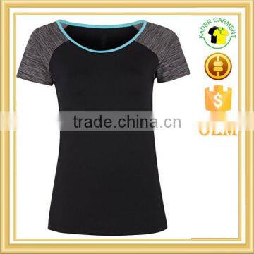 Custom Sports Gym Wholesale fashion t shirt for women yoga running t shirt