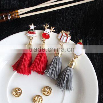 2017 Fashion Tassel Brooch Father Christmas Xmas Pin Buck/Santa Claus/Tree/Gift