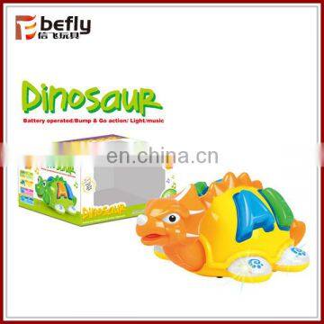 Cartoon dinosaur B/O toy animal toy for baby