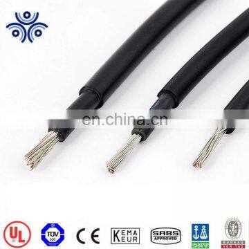 TUV/UL/ROHS Compliant CE 600v 1000v 2000v single tinned Cu/Aluminum conductor 4mm2 6 mm2 optical fiber solar panel systems cable