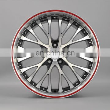 Hot sale 18x8.0 19x8.0 et 35  red black aluminum alloy wheel car wheel