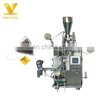 KV ultrasonic sealing triangle bag nylon tea packaging machine for lemon black tea