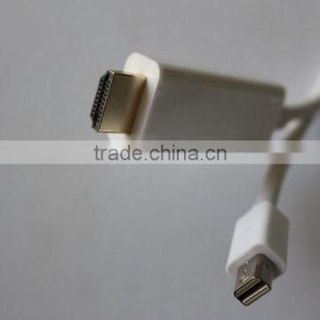 white colour DisplayPort Mini DP To HD Cable