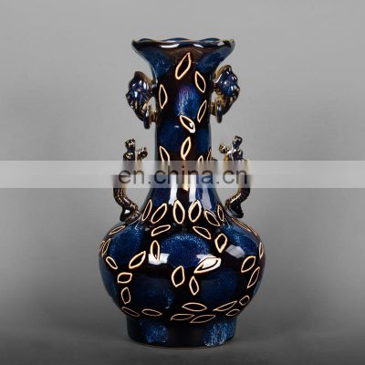 Chinese traditional royal luxury Art Antique Ceramic Vases