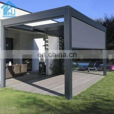 Chinese Style Garden Bioclimatic Aluminium Pergola with Adjustable Louver aluminum pergola parts