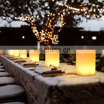RTS Portable Restaurant Cordless Rechargeable 16 color changing Outdoor Led Table Night Light Lamp