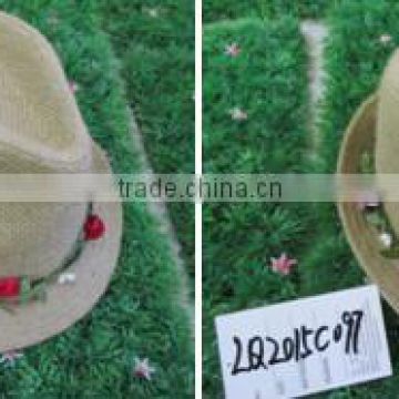 2016 girls fashion straw hats and fashion mens beach straw hats