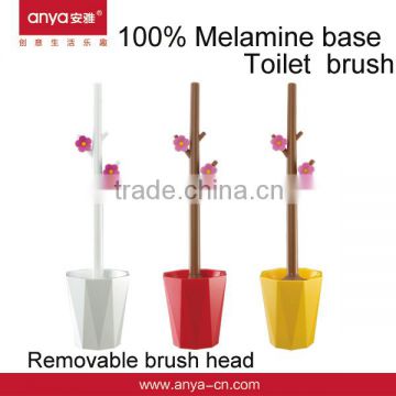 D543 flower plastic toilet brush toilet brush holder toilet brush