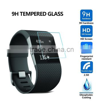 2016 new coming high quality anti shock tempered glass clear transparency 9H screen film guard for fitbit surge                        
                                                Quality Choice