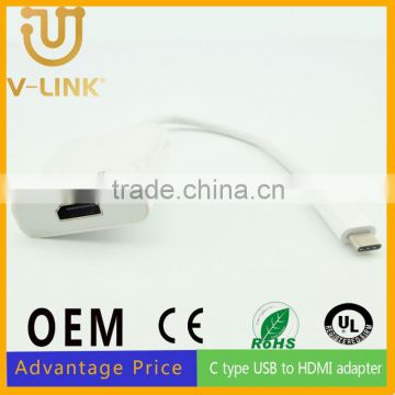 Client custom male to female c type usb to hdmi converter with high speed data transmission