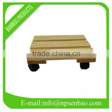 Wooden Durable Mover Wheel Tray