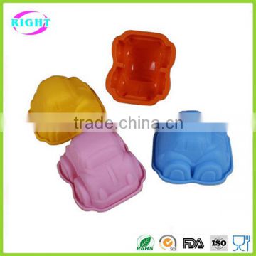 High heat resistant car shaped silicone cake mold