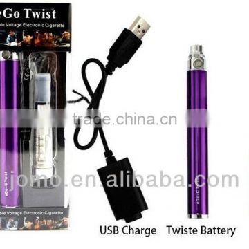 2014 hottest and newest e go c twist kit,ego twist kit,twist 3.2-4.8v battery e cigarette