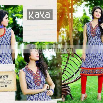 COTTON ANARKALI MODEL KURTIS