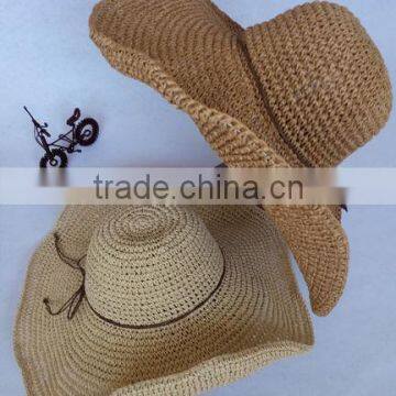 Best price Crazy Selling raffia straw crochet hats
