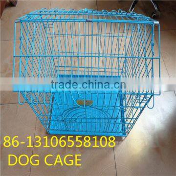 cheap price small dog foldable dog crate house cage with wheel skype yolandaking666