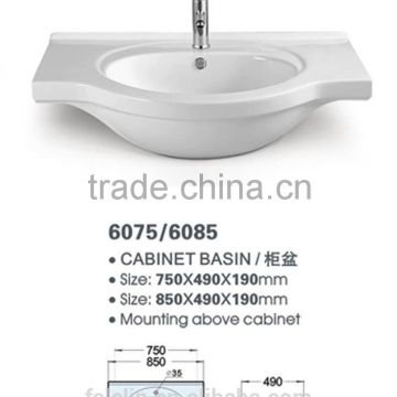 LELIN ceramic cabinet basin bathroom vanities top bathroom basin LT-124