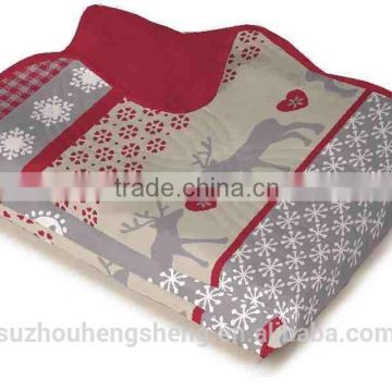 bed cover Top:55GSMmicro fiber padding:80GSM Back side: Non-woven