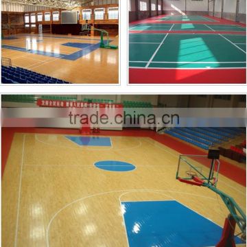 Indoor Usage and Simple Color Surface Treatment vinyl flooring