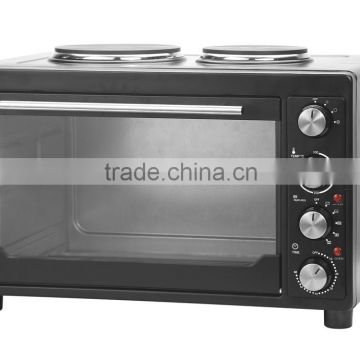 CE,CB,ETL,GS,RoHS large capacity 45L toaster oven baking electric convection oven with hotplates