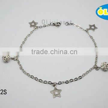 Olivia Jewelry New Arrival Stainless Steel Design Chain Anklet Foot Bracelet Jewelry