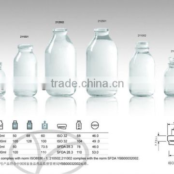 100ml infusion glass bottle