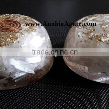 Selenite Orgone Dome Bowls | Wholesale Indian Orgone Products manufacturer